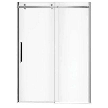 Halo Pro 56 ½-59 x 78 ¾ in. 8mm Sliding Shower Door for Alcove Installation with Clear glass in Chrome - Plumbing Market
