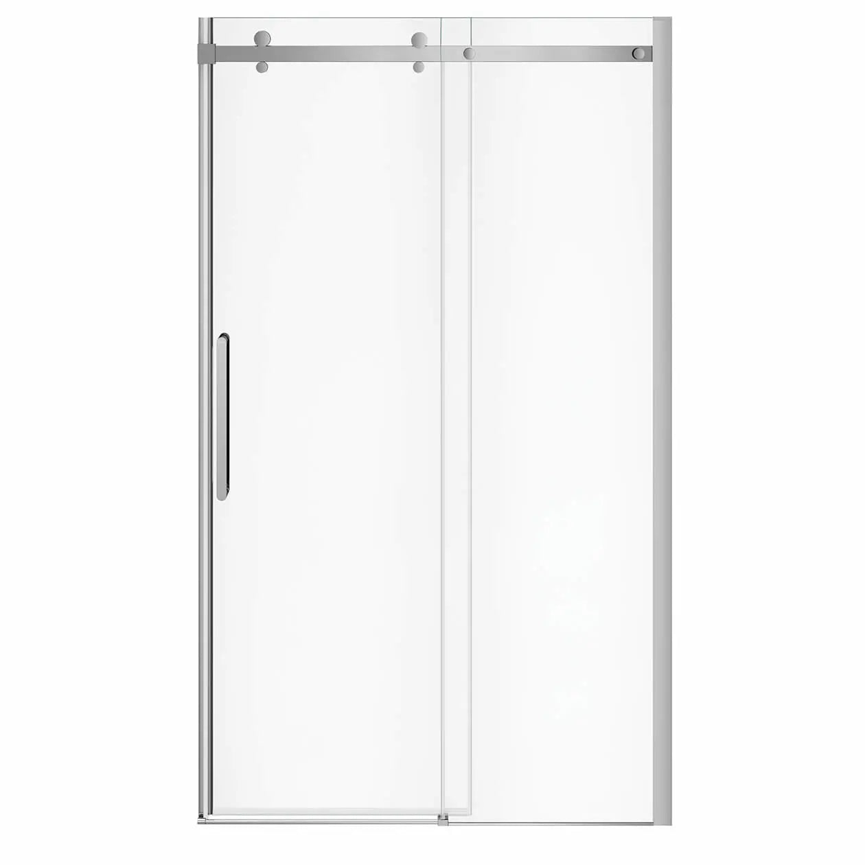 Halo Pro GS 44 ½-47 x 78 ¾ in. 8mm Sliding Shower Door for Alcove Installation with GlassShield® glass in Chrome - Plumbing Market