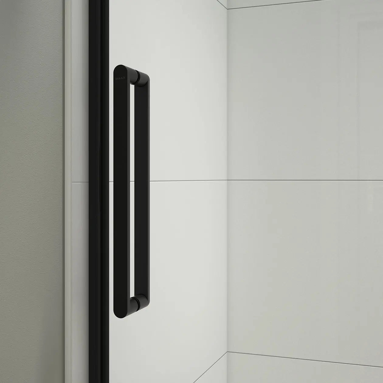 Halo Pro GS 44 ½-47 x 78 ¾ in. 8mm Sliding Shower Door for Alcove Installation with GlassShield® glass in Matte Black - Plumbing Market