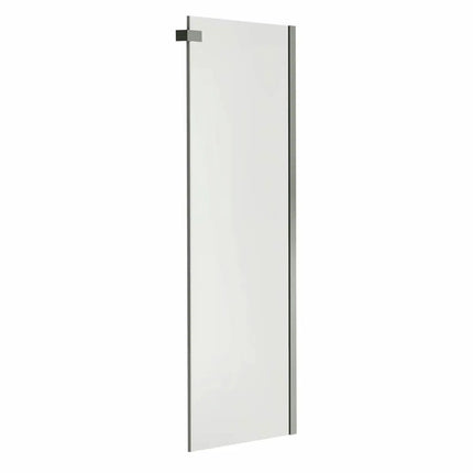 Halo Return Panel for 30 in. Base with Clear glass in Chrome - Plumbing Market