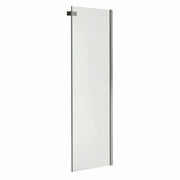 Halo Return Panel for 30 in. Base with Clear glass in Chrome - Plumbing Market