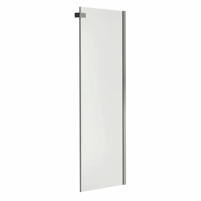 Halo Return Panel for 30 in. Base with Clear glass in Chrome - Plumbing Market