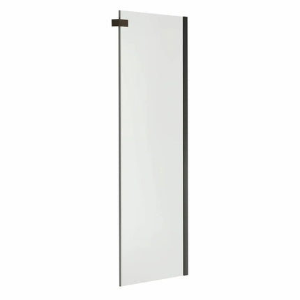 Halo Return Panel for 30 in. Base with Clear glass in Dark Bronze - Plumbing Market