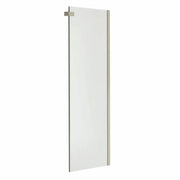 Halo Return Panel for 32 in. Base with Clear glass in Brushed Nickel - Plumbing Market