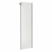 Halo Return Panel for 34 in. Base with Clear glass in Brushed Nickel - Plumbing Market