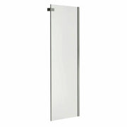 Halo Return Panel for 34 in. Base with Clear glass in Chrome - Plumbing Market