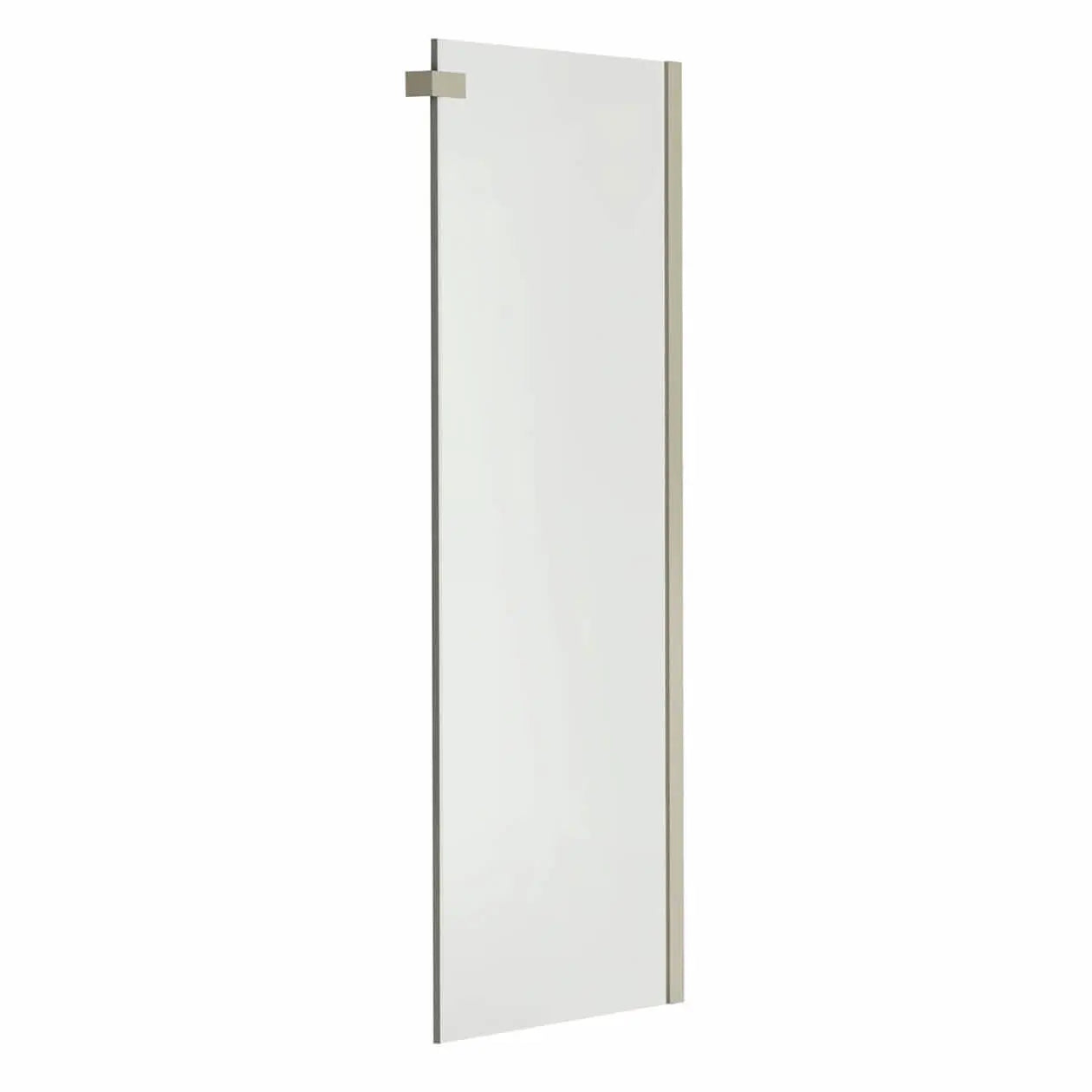 Halo Return Panel for 36 in. Base with Clear glass in Brushed Nickel - Plumbing Market