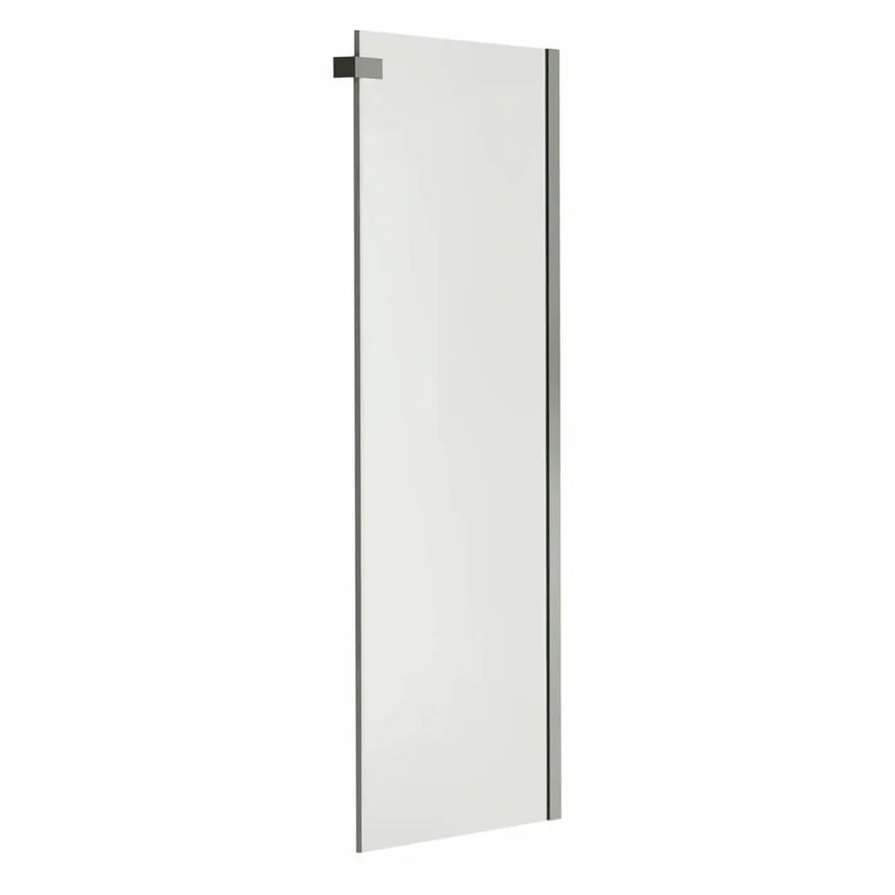 Halo Return Panel for 36 in. Base with Clear glass in Chrome - Plumbing Market