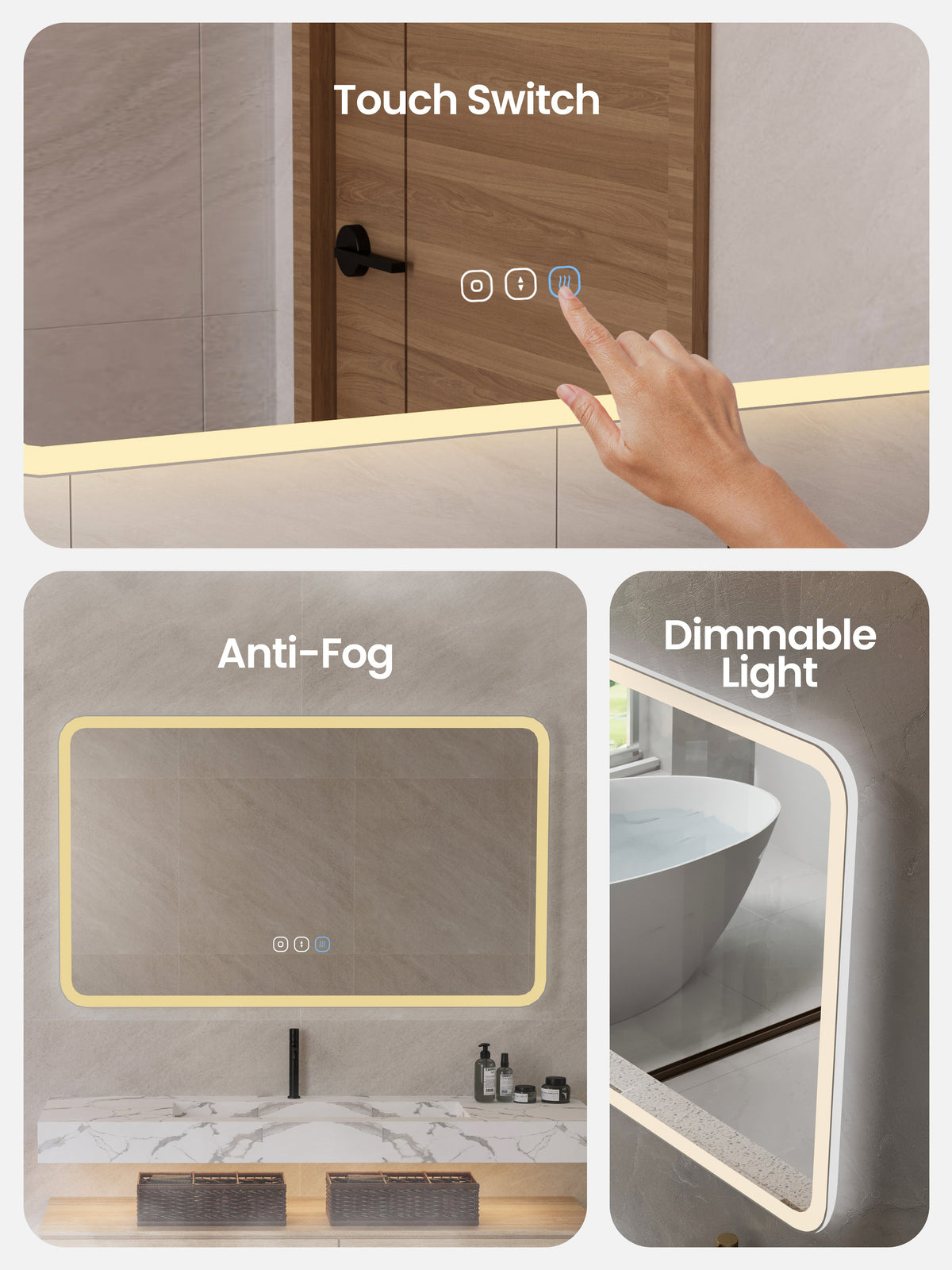 Ecoway Halo LED Mirror M1003 — Plumbing Market Canada