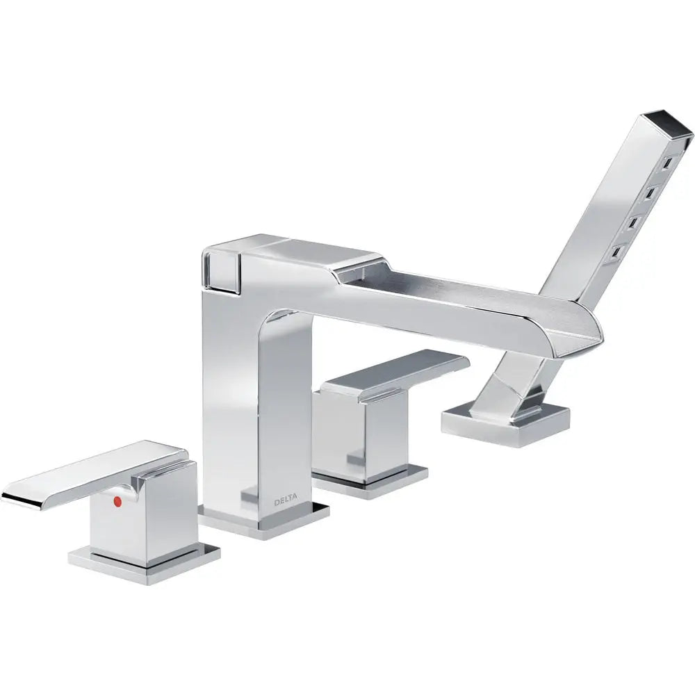 Delta Delta Ara Roman Tub Trim W/Handshower - Channel Tub Spout T4768 - Plumbing Market