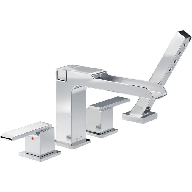 Delta Delta Ara Roman Tub Trim W/Handshower - Channel Tub Spout T4768 - Plumbing Market