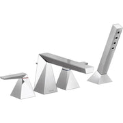 Delta 4-Hole Roman Tub W/ Handshower Trim T4743-PR - Plumbing Market