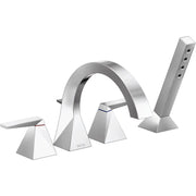 Delta 4-Hole Roman Tub W/ Handshower Trim T4746-PR - Plumbing Market