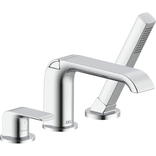 Delta 3-Hole Roman Tub W/ Handshowertrim T3763 - Plumbing Market