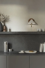 Hanstone Markina Quartz Black Slab with Organic White Veining - Plumbing Market