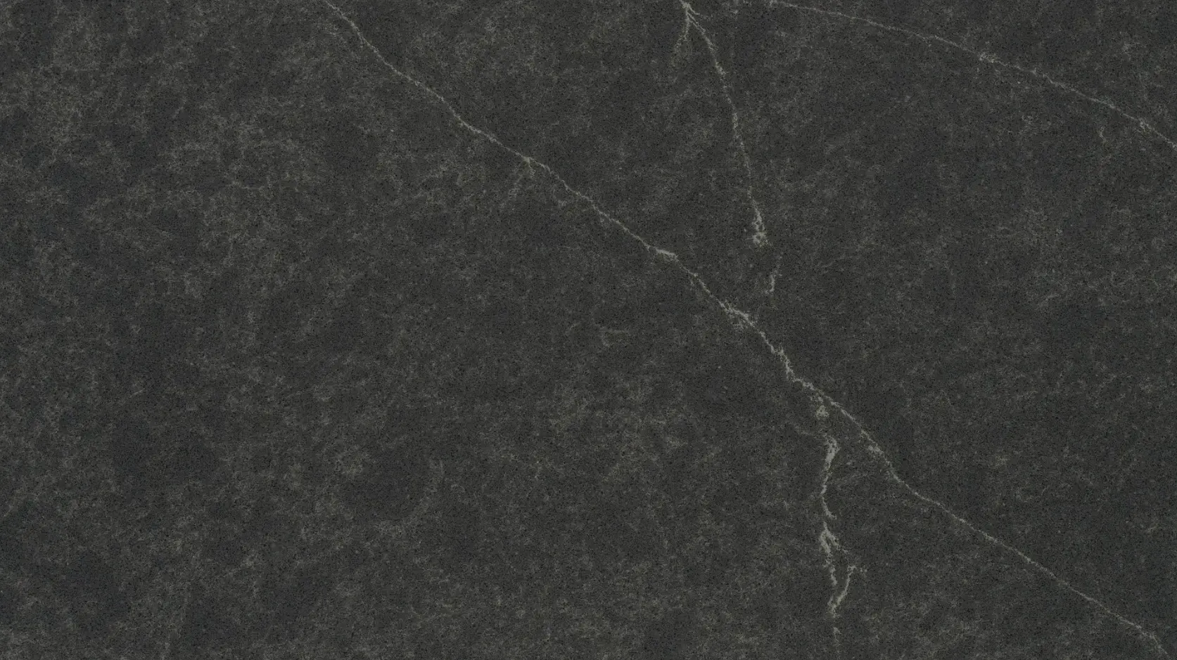 Hanstone Markina Quartz Black Slab with Organic White Veining - Plumbing Market