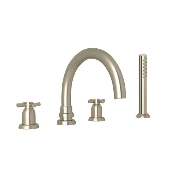 Holborn™ 4-Hole Deck Mount Tub Filler With C-Spout - Plumbing Market