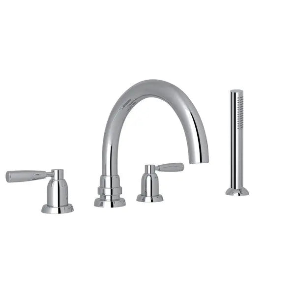 Holborn™ 4-Hole Deck Mount Tub Filler With C-Spout - Plumbing Market