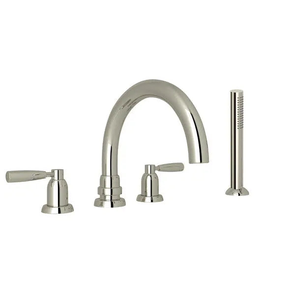 Holborn™ 4-Hole Deck Mount Tub Filler With C-Spout - Plumbing Market