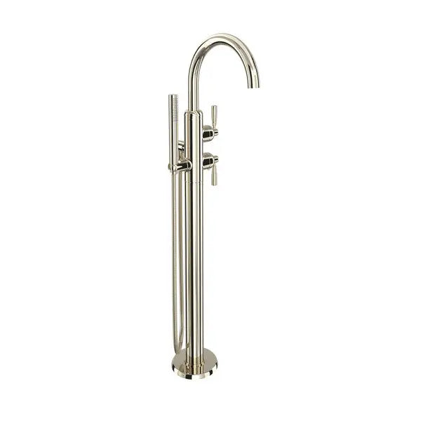 Holborn™ Single Hole Floor Mount Tub Filler Trim With C-Spout - Plumbing Market