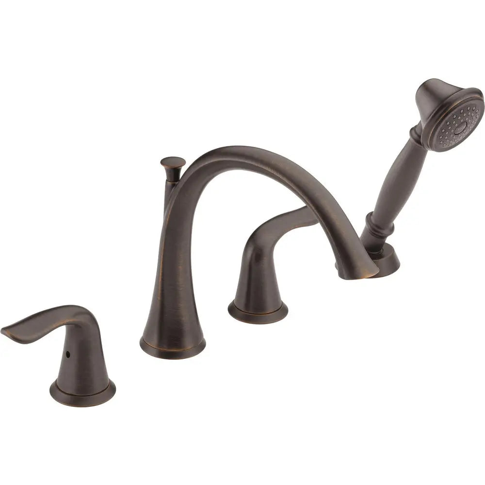 Delta Delta Lahara 2H Roman Tub Faucet Trim W/Hs T4738-RB - Plumbing Market