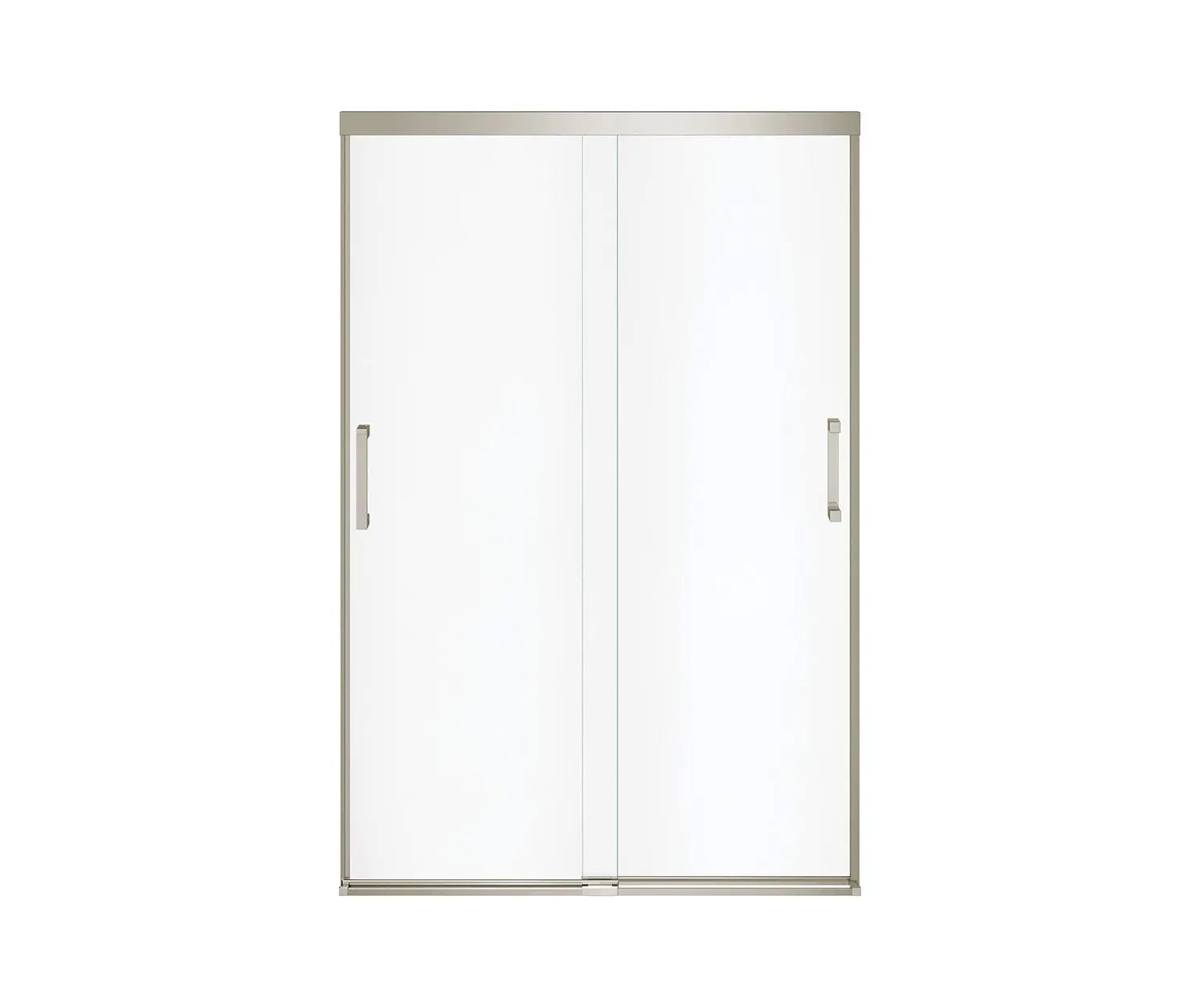 Incognito 70 44-47 x 70 ½ in. 6 mm Bypass Shower Door for Alcove Installation with Clear glass in Brushed Nickel - Plumbing Market