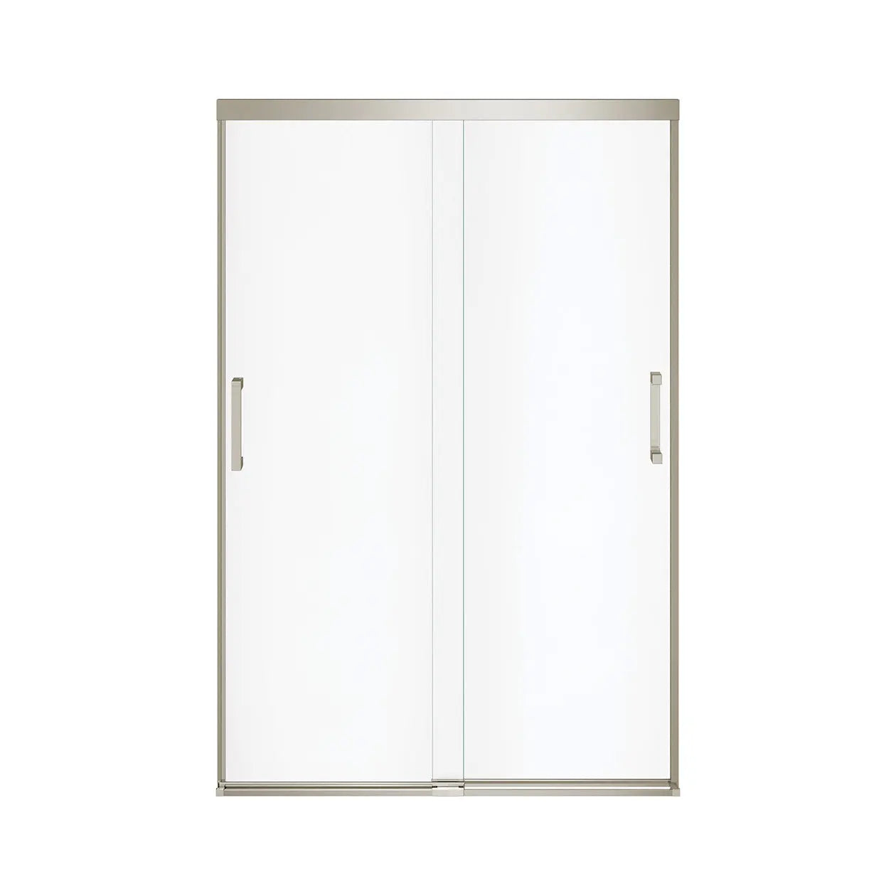 Incognito 70 44-47 x 70 ½ in. 6 mm Bypass Shower Door for Alcove Installation with Clear glass in Brushed Nickel - Plumbing Market