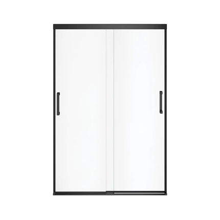 Incognito 70 44-47 x 70 ½ in. 6 mm Bypass Shower Door for Alcove Installation with Clear glass in Matte Black - Plumbing Market