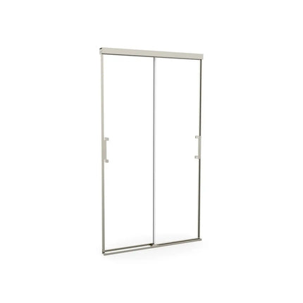 Incognito 74 39-42 x 74 in. 8mm Bypass Shower Door for Alcove Installation with Clear glass in Brushed Nickel - Plumbing Market