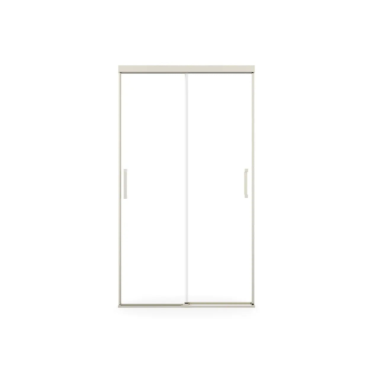 Incognito 74 39-42 x 74 in. 8mm Bypass Shower Door for Alcove Installation with Clear glass in Brushed Nickel - Plumbing Market