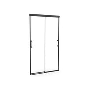 Incognito 74 39-42 x 74 in. 8mm Bypass Shower Door for Alcove Installation with Clear glass in Matte Black - Plumbing Market