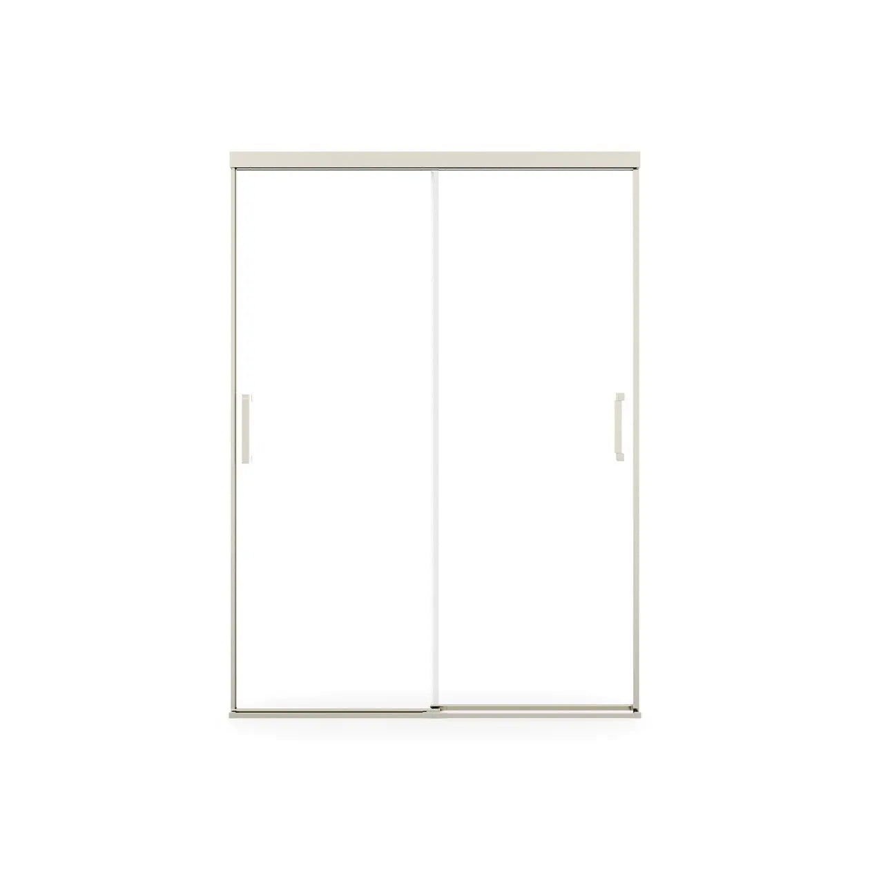 Incognito 74 51-54 x 74 in. 8mm Bypass Shower Door for Alcove Installation with Clear glass in Brushed Nickel - Plumbing Market