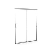 Incognito 74 51-54 x 74 in. 8mm Bypass Shower Door for Alcove Installation with Clear glass in Chrome - Plumbing Market