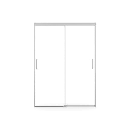 Incognito 74 51-54 x 74 in. 8mm Bypass Shower Door for Alcove Installation with Clear glass in Chrome - Plumbing Market