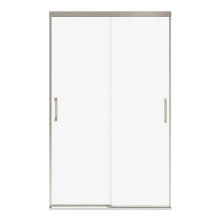 Incognito 76 44-47 x 76 in. 8mm Bypass Shower Door for Alcove Installation with Clear glass in Brushed Nickel - Plumbing Market