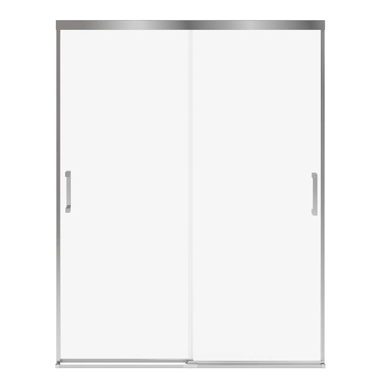 Incognito 76 56-59 x 76 in. 8mm Bypass Shower Door for Alcove Installation with Clear glass in Chrome - Plumbing Market