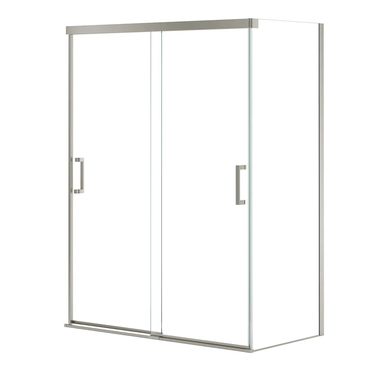 Incognito 76 Return Panel for 32 in. Base with Clear glass in Brushed Nickel - Plumbing Market