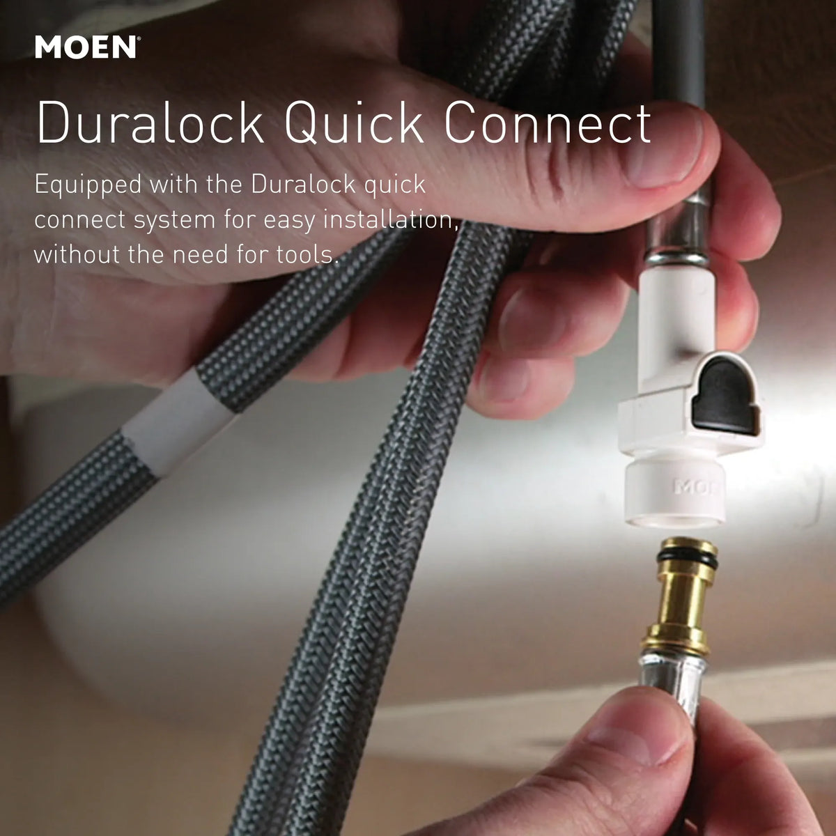 Moen Maureen Single-Handle High-Arc Pulldown Kitchen Faucet 87493 in Brushed Gold (87493BG) - view 12
