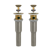 Stylish Pop-Up Bathroom Sink Drains Set with Overflow Brushed Gold D-700G2