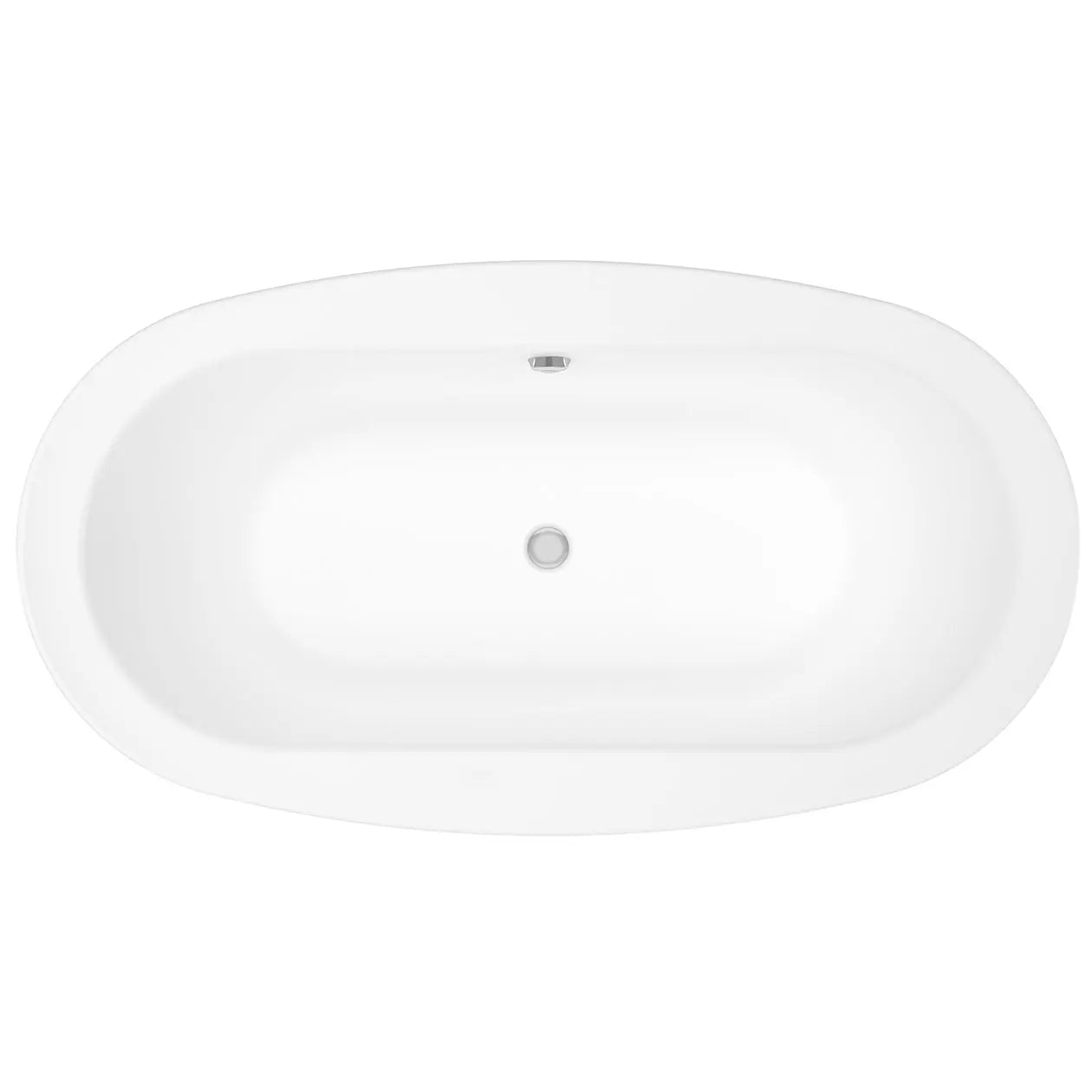 Jazz 66 x 36 Acrylic Drop-in Center Drain Bathtub in White - Plumbing Market