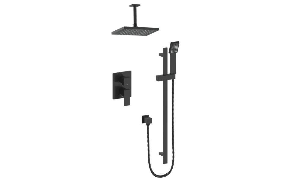 KAPFENBERG 2-WAY PB SHOWER KIT WITH 6" CEILING ARM N/A - Plumbing Market