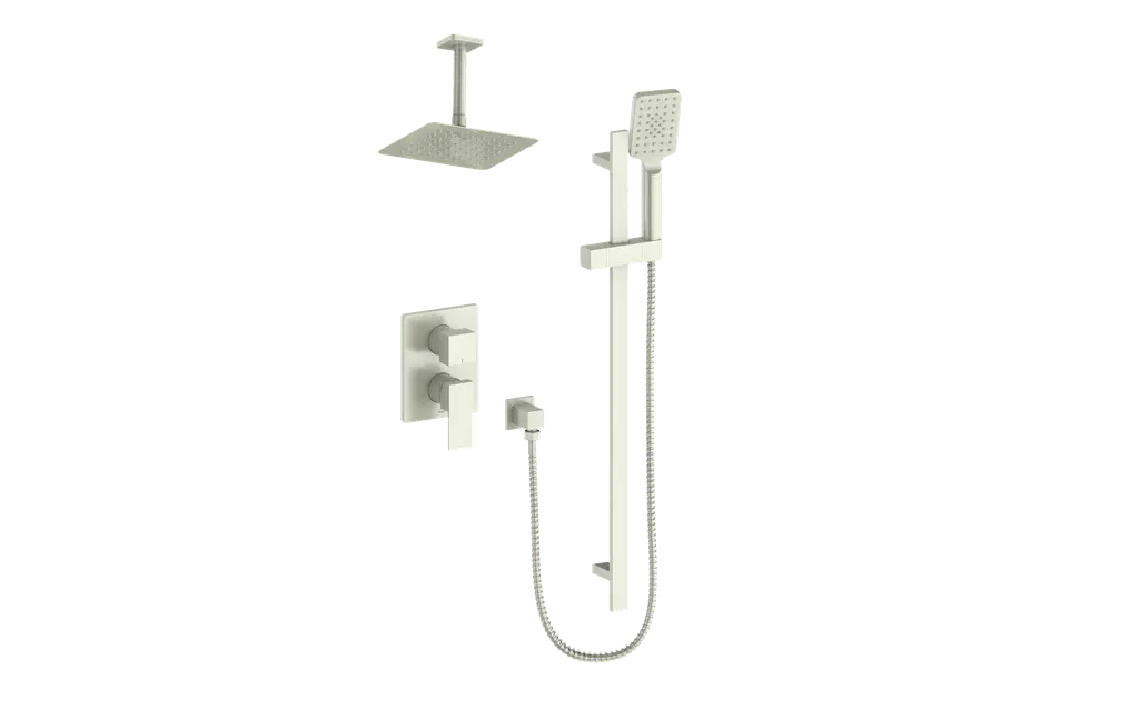 KAPFENBERG 2-WAY PB SHOWER KIT WITH 6" CEILING ARM N/A - Plumbing Market