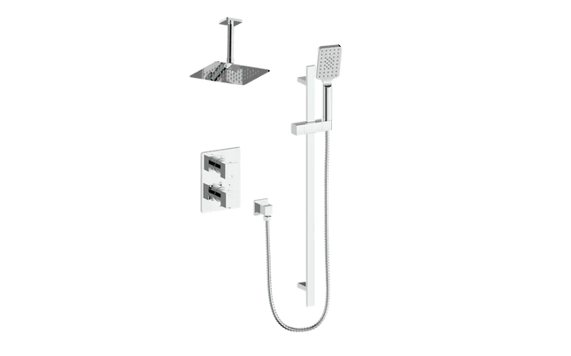 KAPFENBERG 2-WAY TH SHOWER KIT WITH 6" CEILING ARM N/A - Plumbing Market