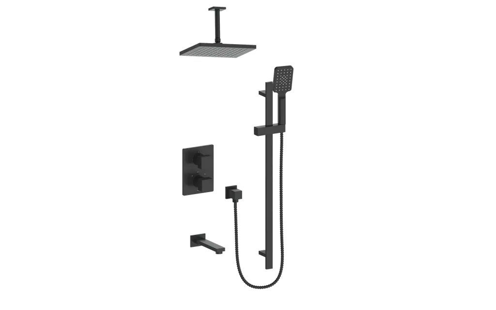KAPFENBERG 3-WAY TH SHOWER KIT WITH 6" CEILING ARM N/A - Plumbing Market