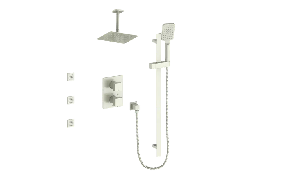 KAPFENBERG 3-WAY TH SHOWER KIT WITH BODY JETS AND 6" CEILING ARM N/A - Plumbing Market