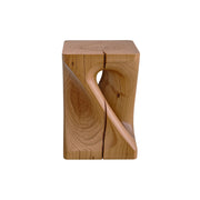 Kubebath Solid New Zealand Pine Twist Accent Stool & Side Table - Honey Pine (KB-ST-PINE-TWST)