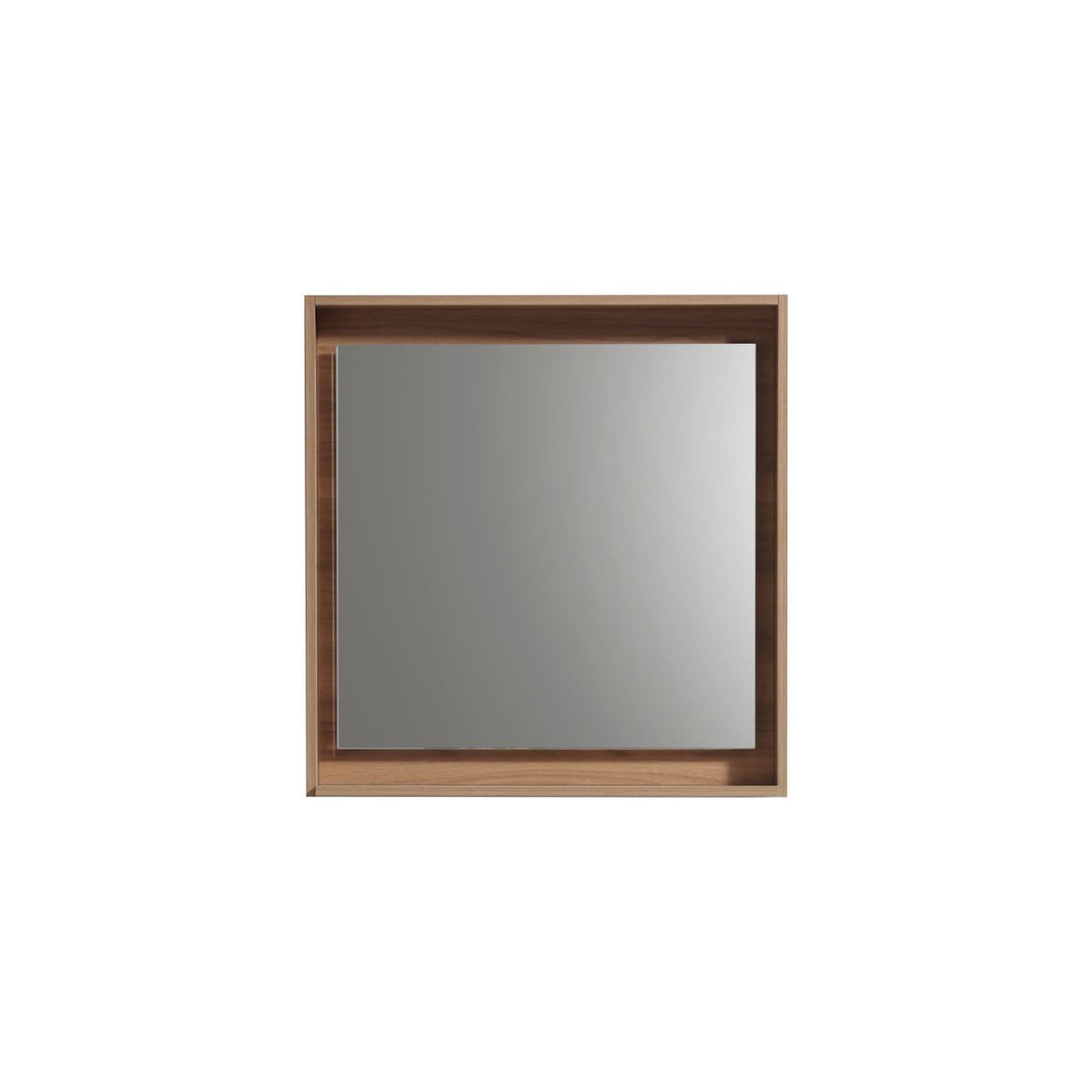 Kube Bath Bosco 24" Framed Mirror With Shelve - Honey Oak (KB24HO-M)