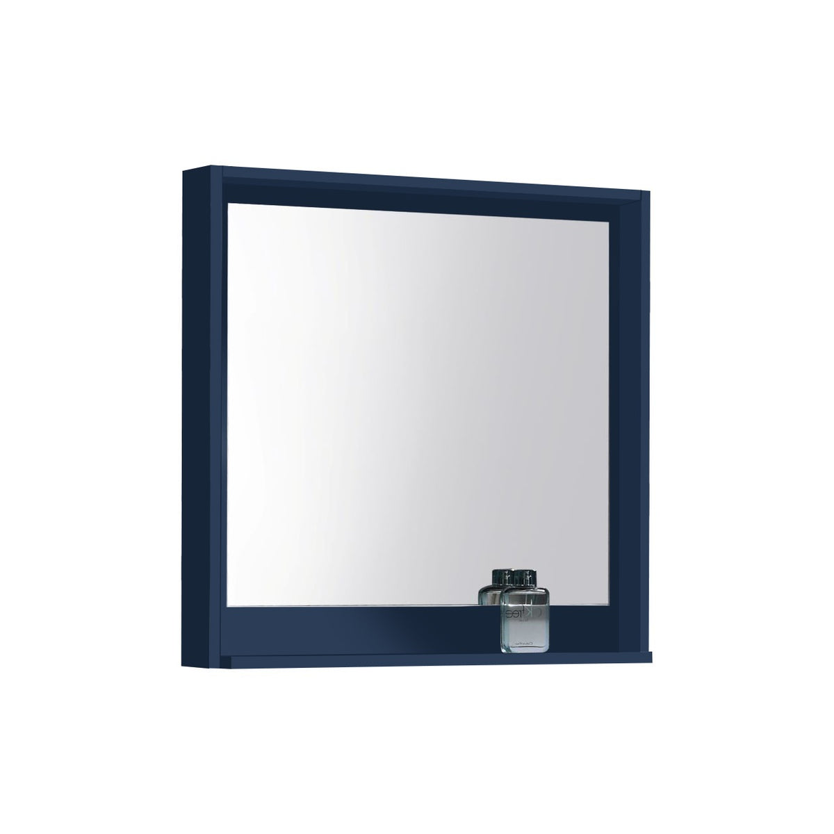 Kube Bath Bosco 30" Framed Mirror With Shelve - Navy Blue (KB30VBE-M)