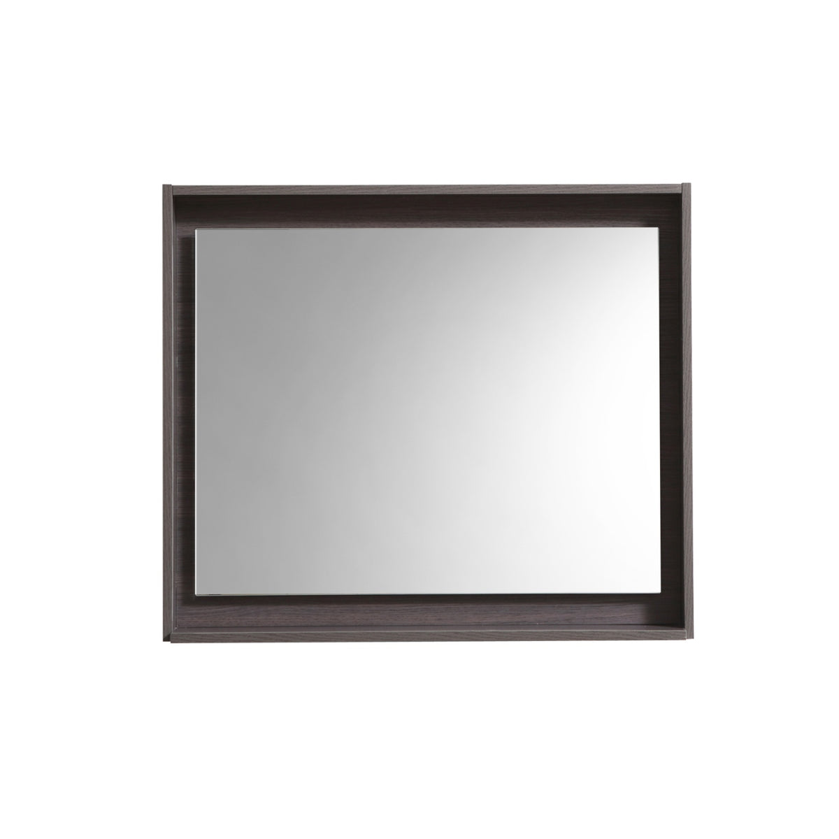 Kube Bath Bosco 30" Framed Mirror With Shelve - Grey Oak (KB30GO-M)