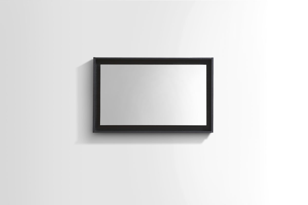 Kube Bath Bosco 36" Framed Mirror With Shelve - Black (KB36BK-M) view 2